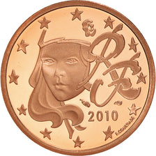 France, 5 Euro Cent, 2010, Paris, Proof / BE, MS(65-70), Copper Plated Steel