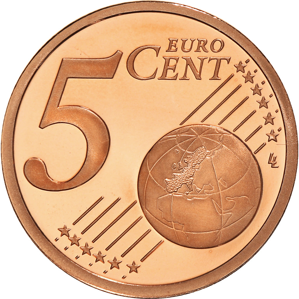France, 5 Euro Cent, 2010, Paris, Proof / BE, MS(65-70), Copper Plated Steel