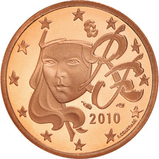 France, 5 Euro Cent, 2010, Paris, Proof / BE, MS(65-70), Copper Plated Steel