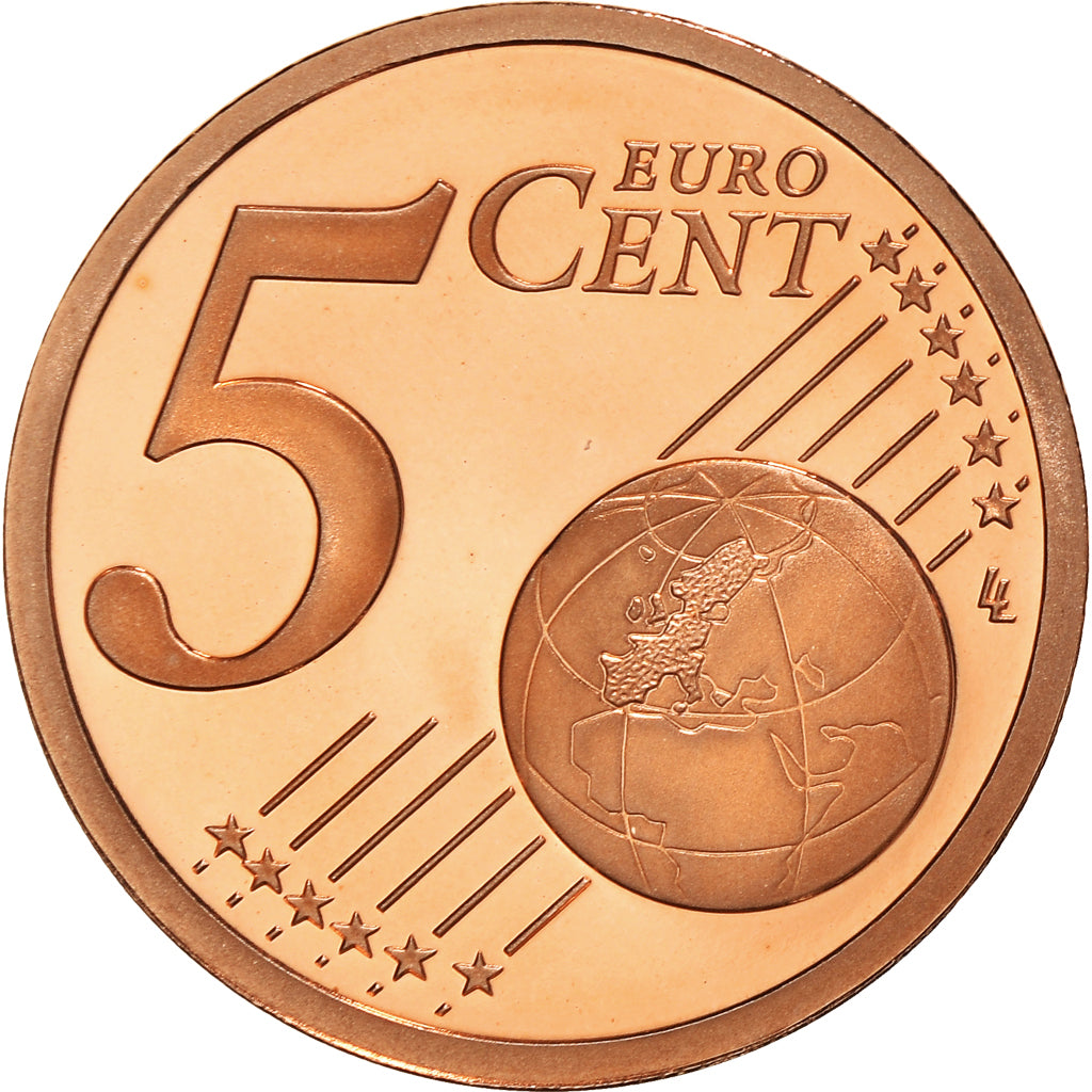 France, 5 Euro Cent, 2010, Paris, Proof / BE, MS(65-70), Copper Plated Steel