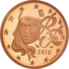 France, 5 Euro Cent, 2010, Paris, Proof / BE, MS(65-70), Copper Plated Steel