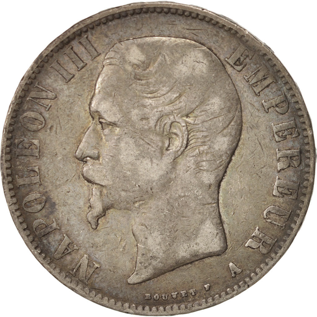 France, Napoléon III, 5 Francs, 1856, Paris, TTB, Argent, KM:782.1, Gadoury 734
