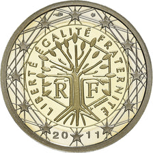 France, 2 Euro, 2011, Paris, BE, MS(65-70), Bi-Metallic, KM:1414