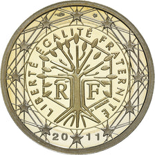 France, 2 Euro, 2011, Paris, BE, MS(65-70), Bi-Metallic, KM:1414