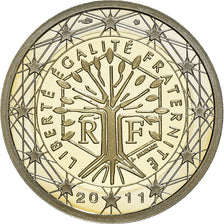France, 2 Euro, 2011, Paris, Proof, MS(65-70), Bi-Metallic, KM:1414