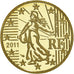 France, 50 Euro Cent, 2011, Paris, BE, MS(65-70), Brass, KM:1412
