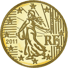 France, 50 Euro Cent, 2011, Paris, BE, MS(65-70), Brass, KM:1412