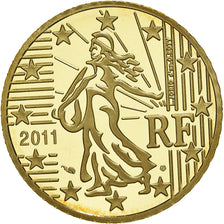 France, 50 Euro Cent, 2011, Paris, BE, MS(65-70), Brass, KM:1412