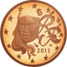France, 2 Euro Cent, 2011, Paris, Proof / BE, MS(65-70), Copper Plated Steel