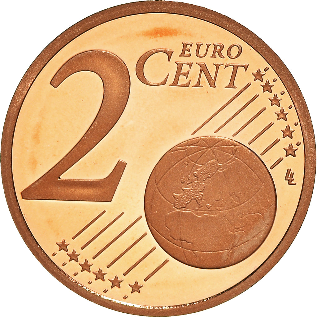 France, 2 Euro Cent, 2011, Paris, Proof / BE, MS(65-70), Copper Plated Steel