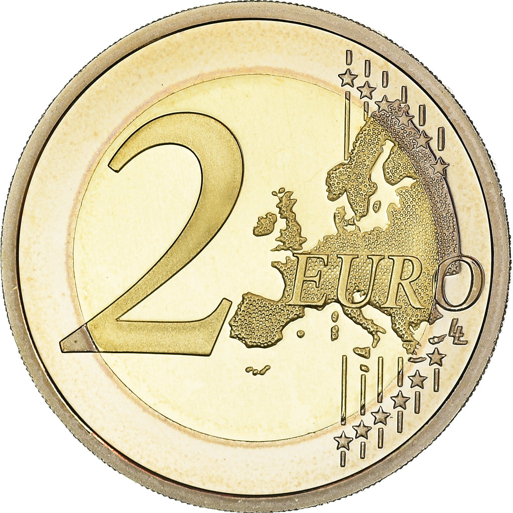 France, 2 Euro, 2007, Paris, Proof / BE, MS(65-70), Bi-Metallic, KM:1414