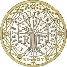 France, Euro, 2007, Paris, BE, MS(65-70), Bi-Metallic, KM:1413