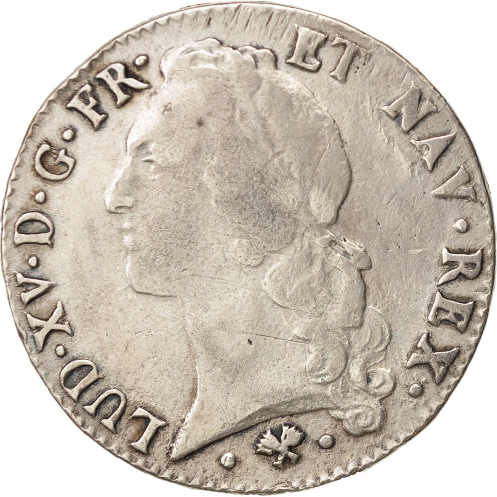 France, Louis XV, Écu au bandeau, 1768, Bayonne, VF(20-25), Silver, KM 512.12