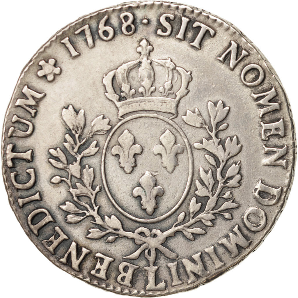 France, Louis XV, Écu au bandeau, 1768, Bayonne, VF(20-25), Silver, KM 512.12