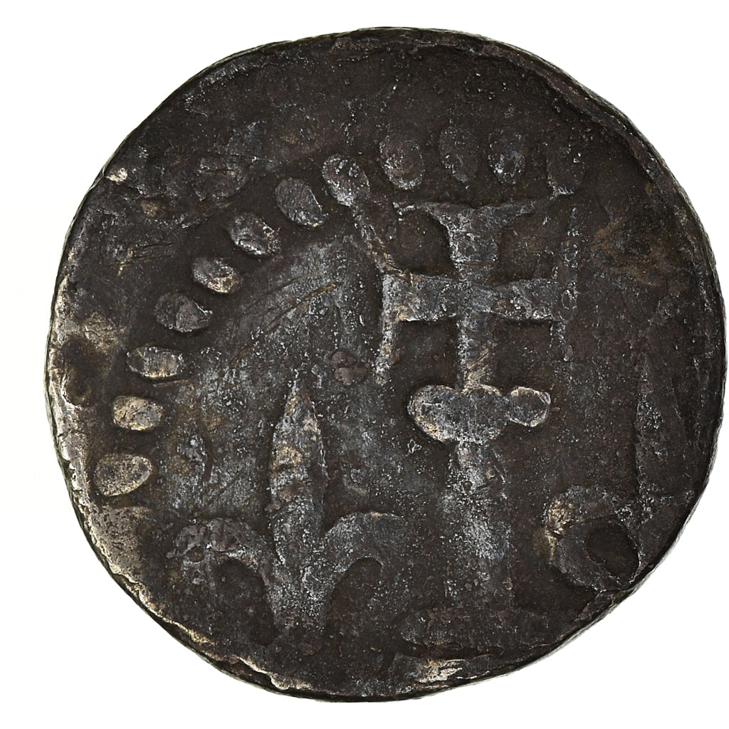Coin, Belgium, Flanders, Robert de Thourotte, Denarius, Huy, VF(30-35), Silver