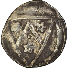 Coin, FRENCH STATES, Flanders, Anonymous, Denarius, Courtrai, EF(40-45), Silver