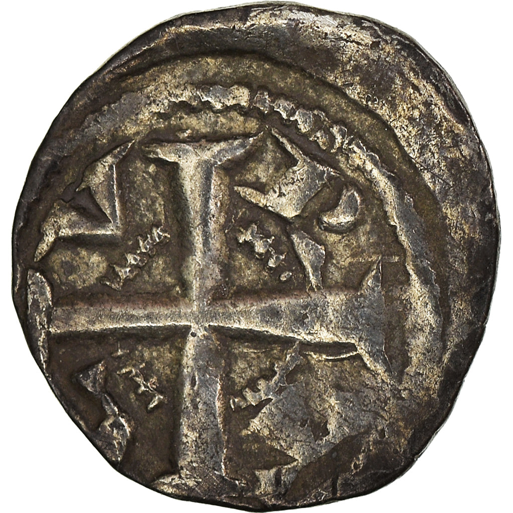 Coin, FRENCH STATES, Flanders, Anonymous, Denarius, Courtrai, EF(40-45), Silver