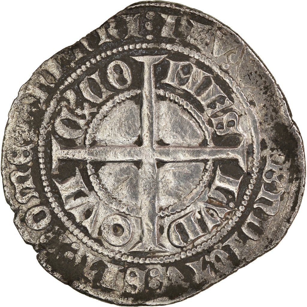 Moeda, França, Flanders, Louis II, Gros, VF(20-25), Prata, Boudeau:2230
