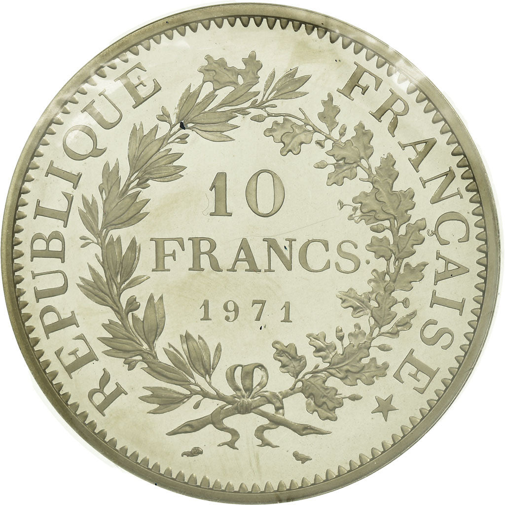 Coin, France, 10 Francs, 1971, MS(65-70), Silver, KM:P435, Gadoury:183.P1