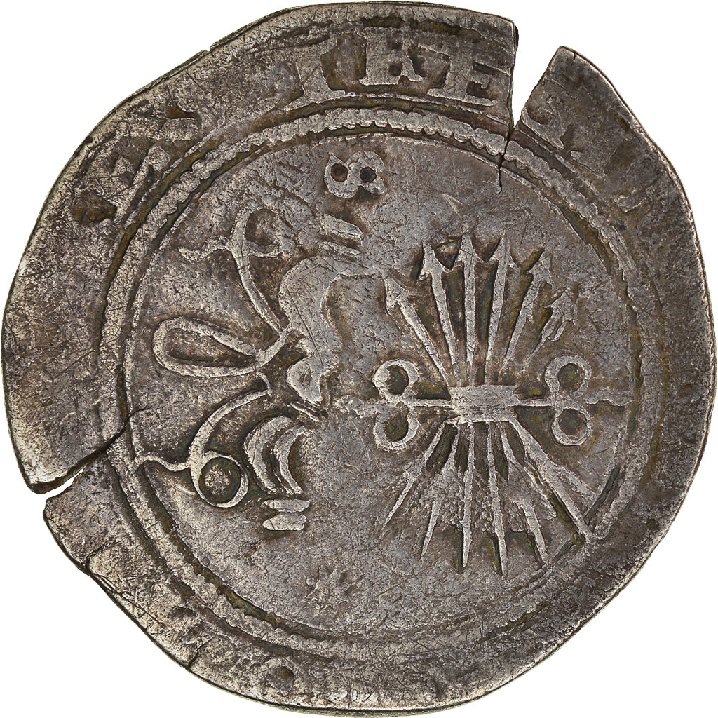 Coin, Spain, Ferdinand & Isabella, Real, Seville, VF(30-35), Silver