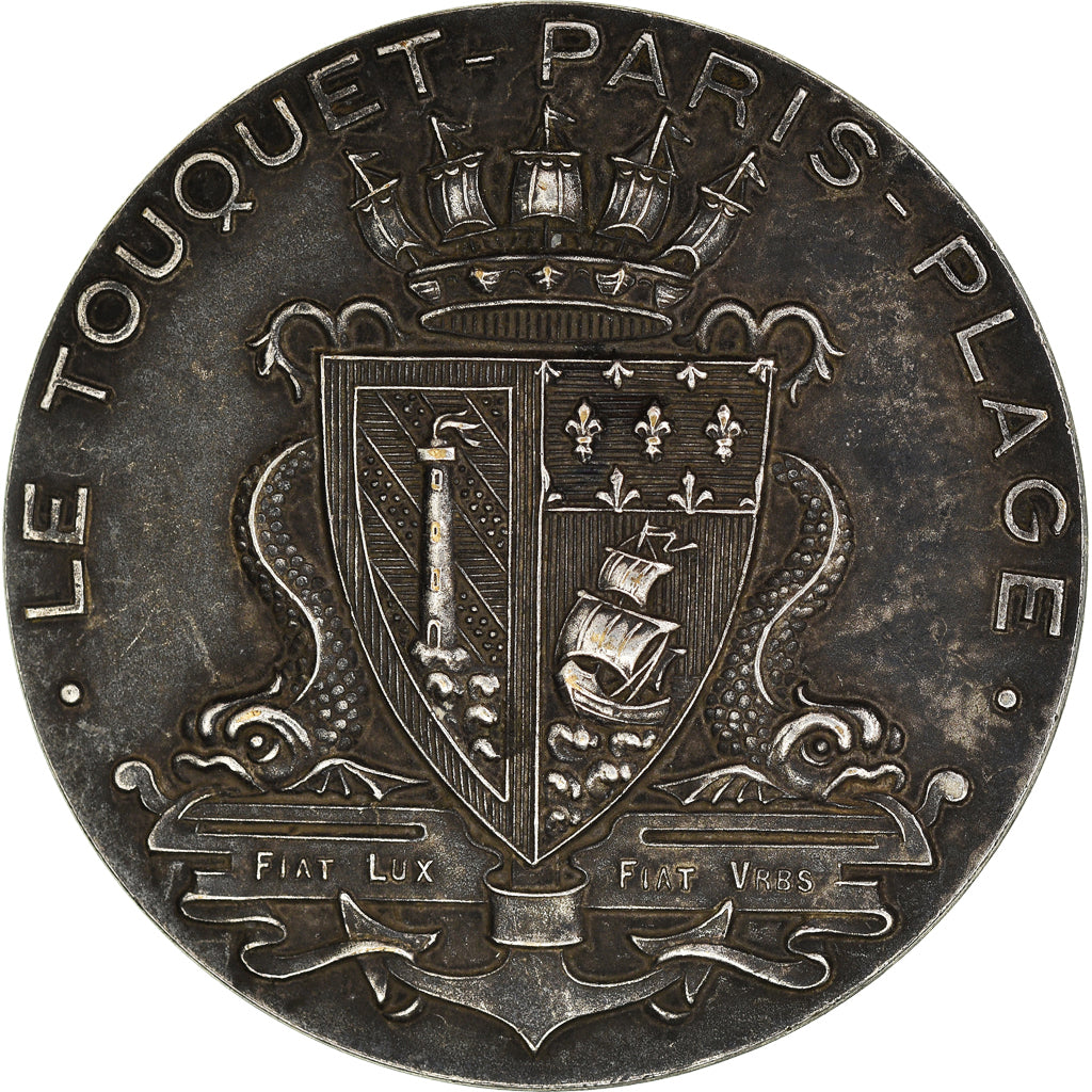 França, Medal, Le Touquet, Fêtes du Quarantenaire, 1922, AU(55-58), Bronze