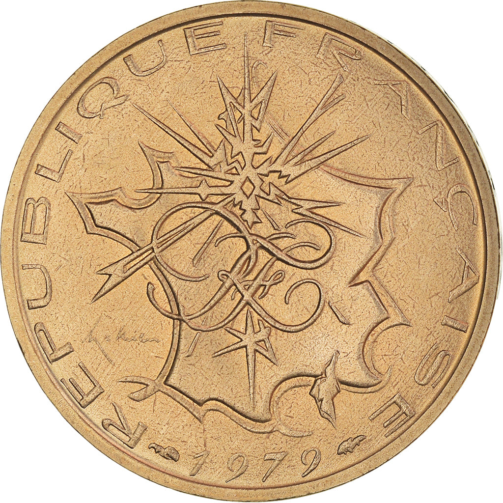 Coin, France, Mathieu, 10 Francs, 1979, Paris, MS(64), Nickel-brass, KM:940