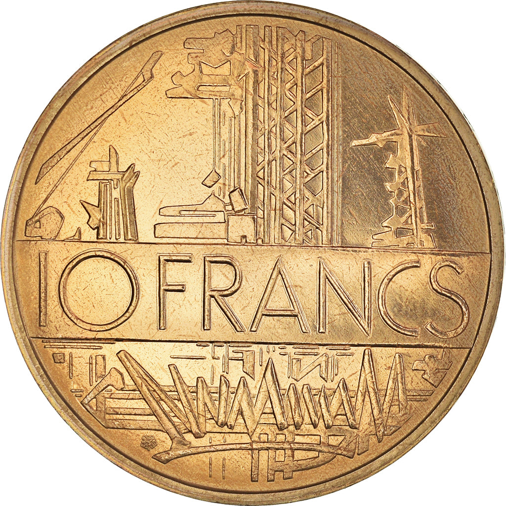 Coin, France, Mathieu, 10 Francs, 1979, Paris, MS(64), Nickel-brass, KM:940