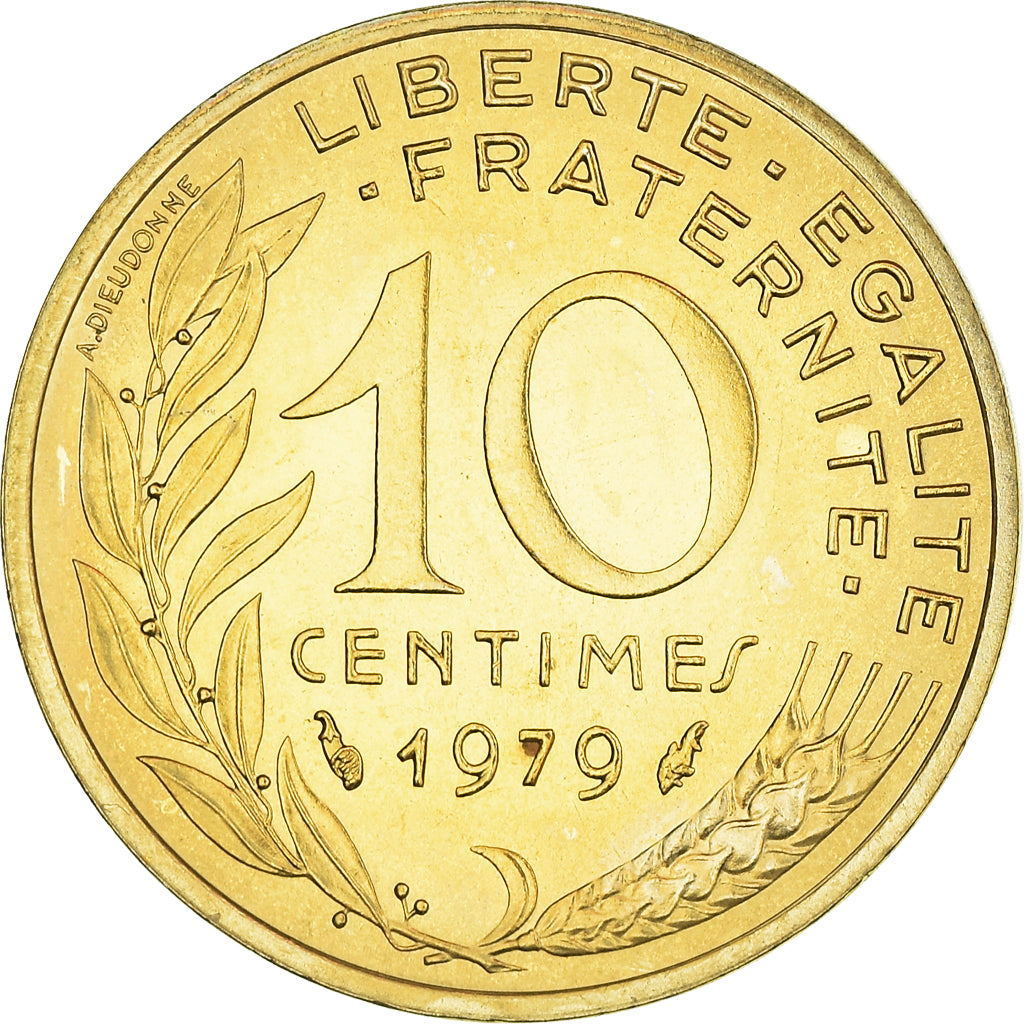 Monnaie, France, Marianne, 10 Centimes, 1979, Paris, Lagriffoul, FDC