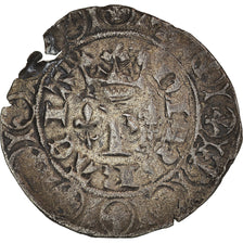 Coin, France, Charles V, Blanc au K, VF(30-35), Silver, Duplessy:363