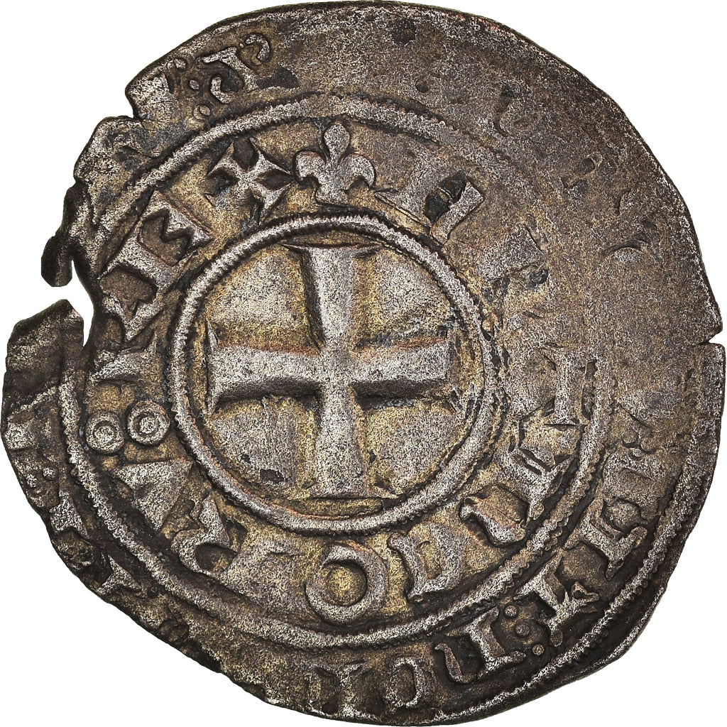 Coin, France, Charles V, Blanc au K, VF(30-35), Silver, Duplessy:363