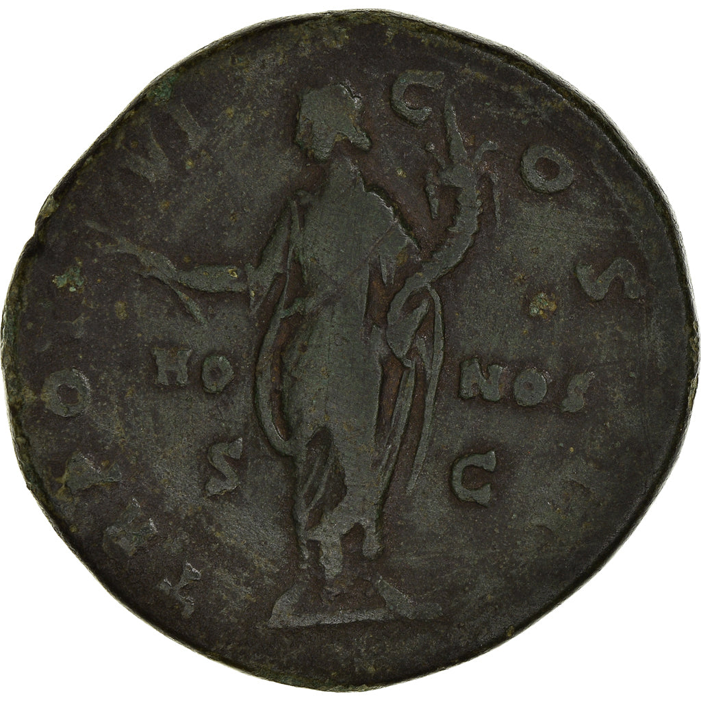 Moneta, Marcus Aurelius, Sesterzio, 148-149, Rome, MB+, Bronzo