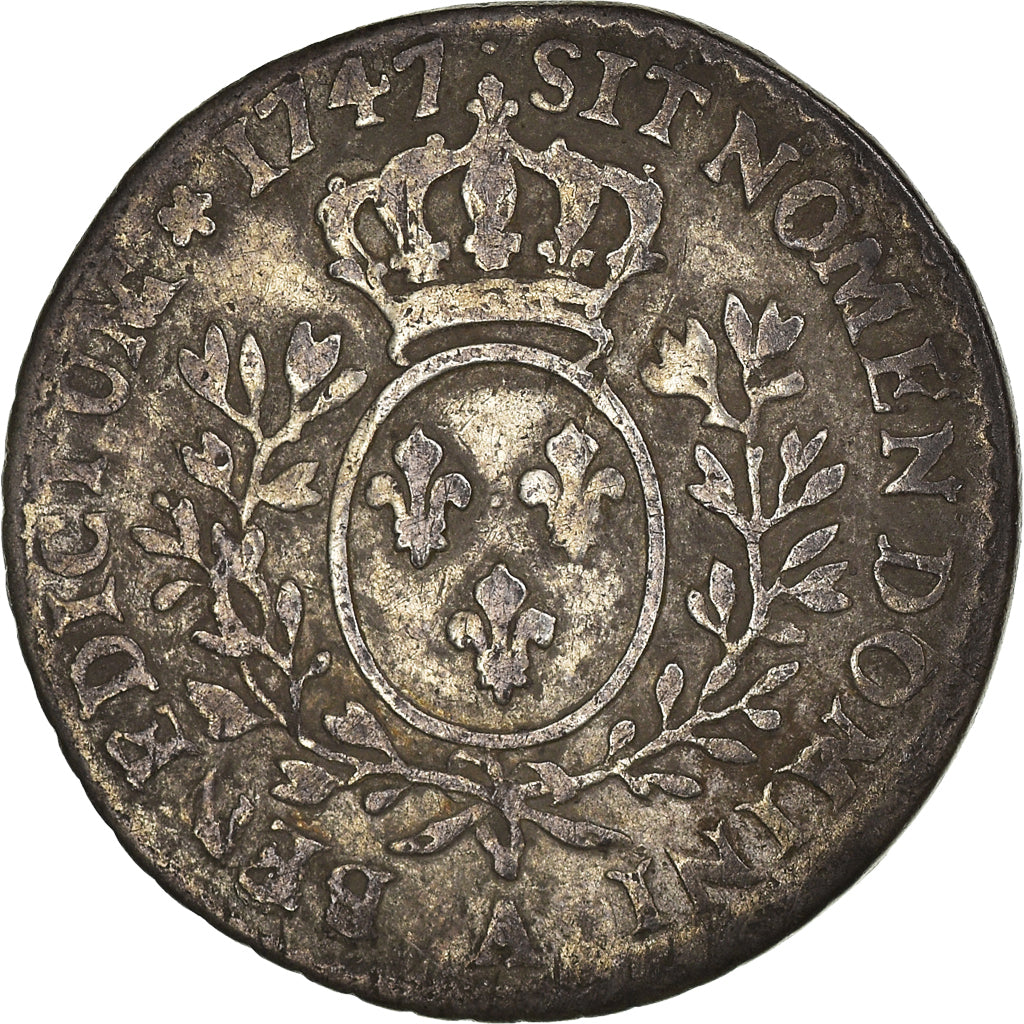 Coin, France, Louis XV, 1/10 Écu au bandeau, 12 Sols, 1/10 ECU, 1747, Paris