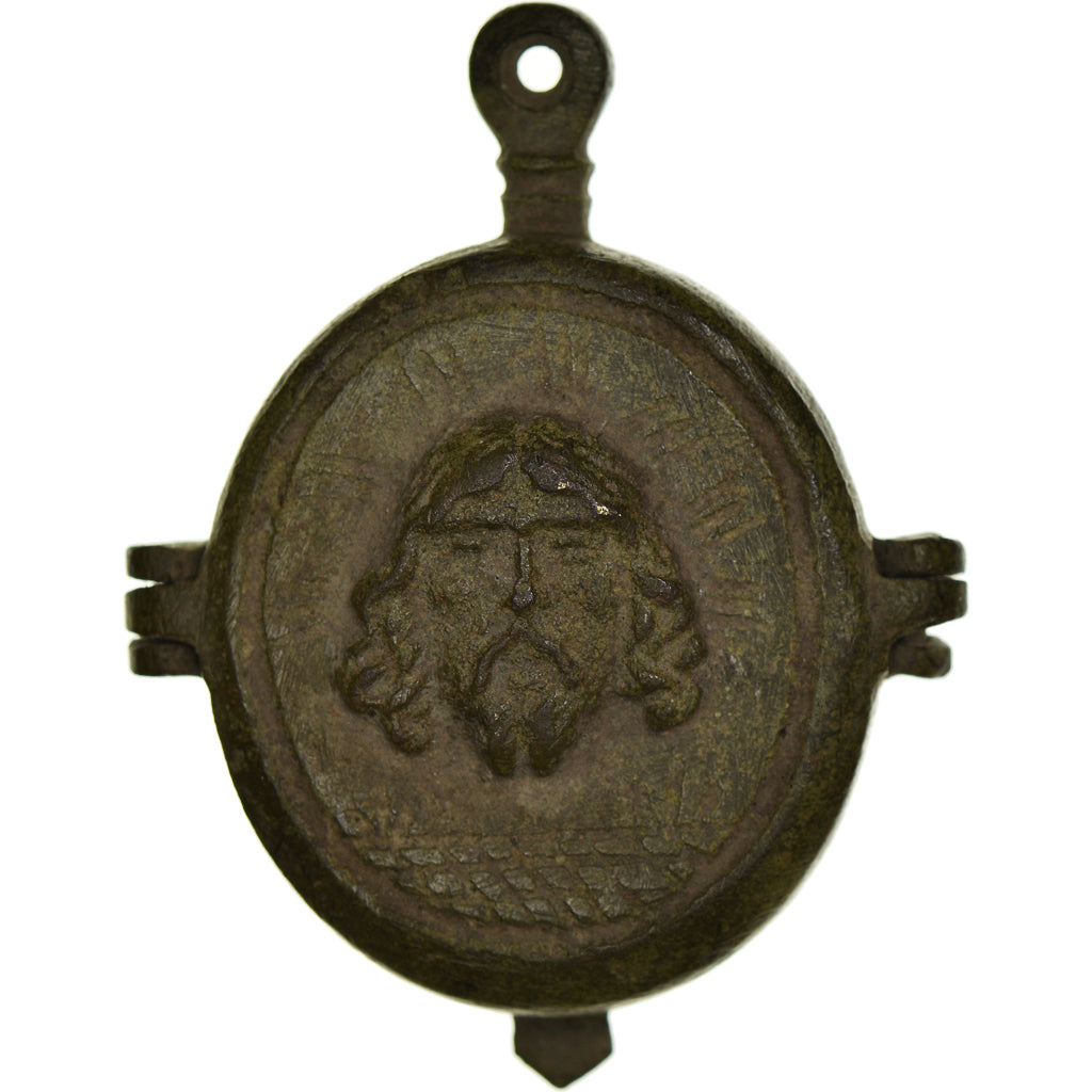 France, Médaille, Jésus, Reliquaire, XVIIth Century, TTB, Cuivre