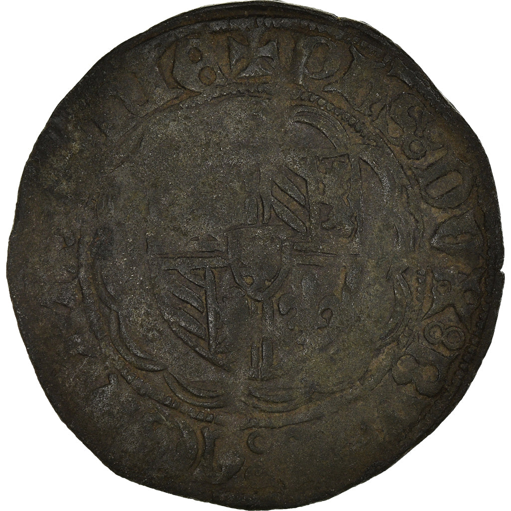 Monnaie, France, Hainaut, Philippe le Bon, Double Denier, Valenciennes, TTB