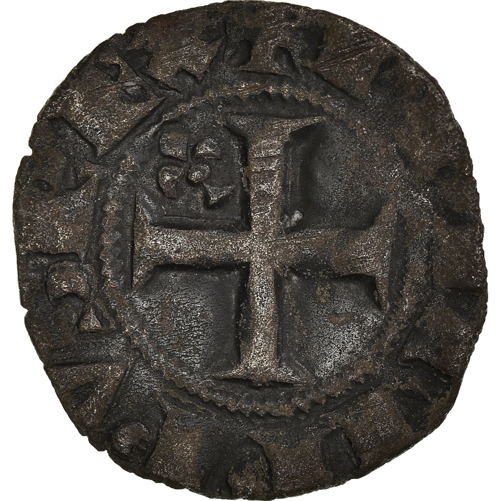 Moeda, França, Philippe IV le Bel, Double Tournois, 1295-1303, VF(30-35)