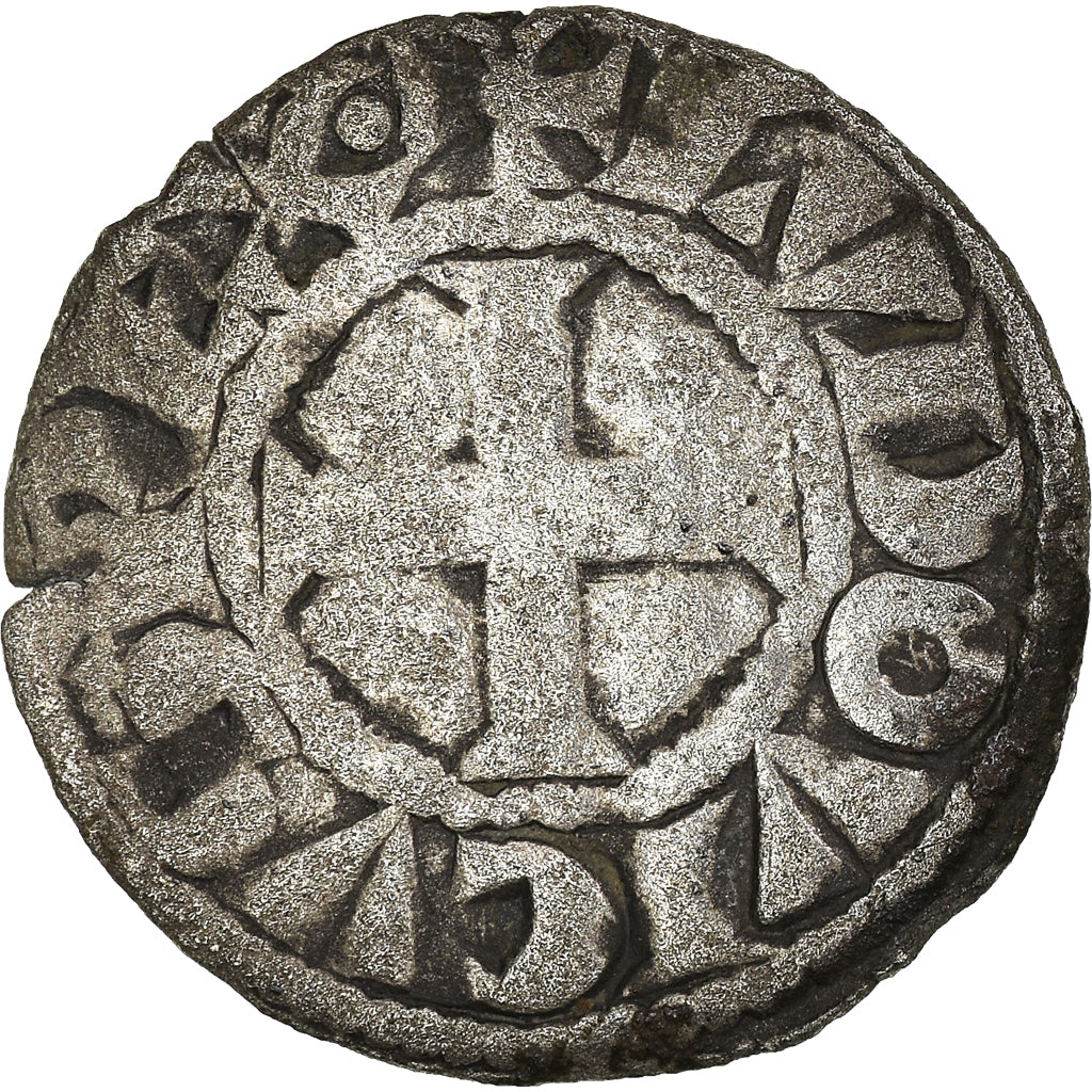 Moneta, Francia, Louis VIII, Denier Tournois, MB, Biglione, Duplessy:188