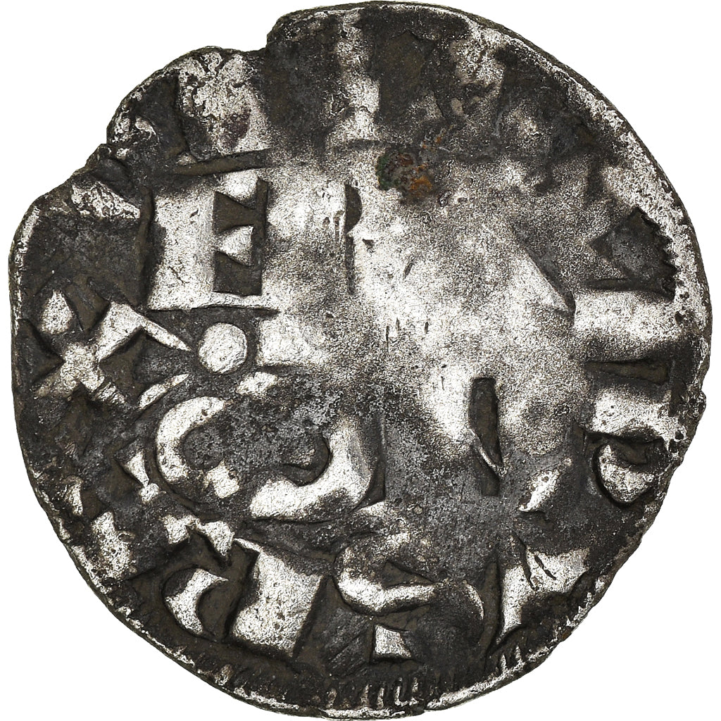 Moneta, Francia, Philippe II, Denier Parisis, Arras, MB, Argento, Duplessy:168