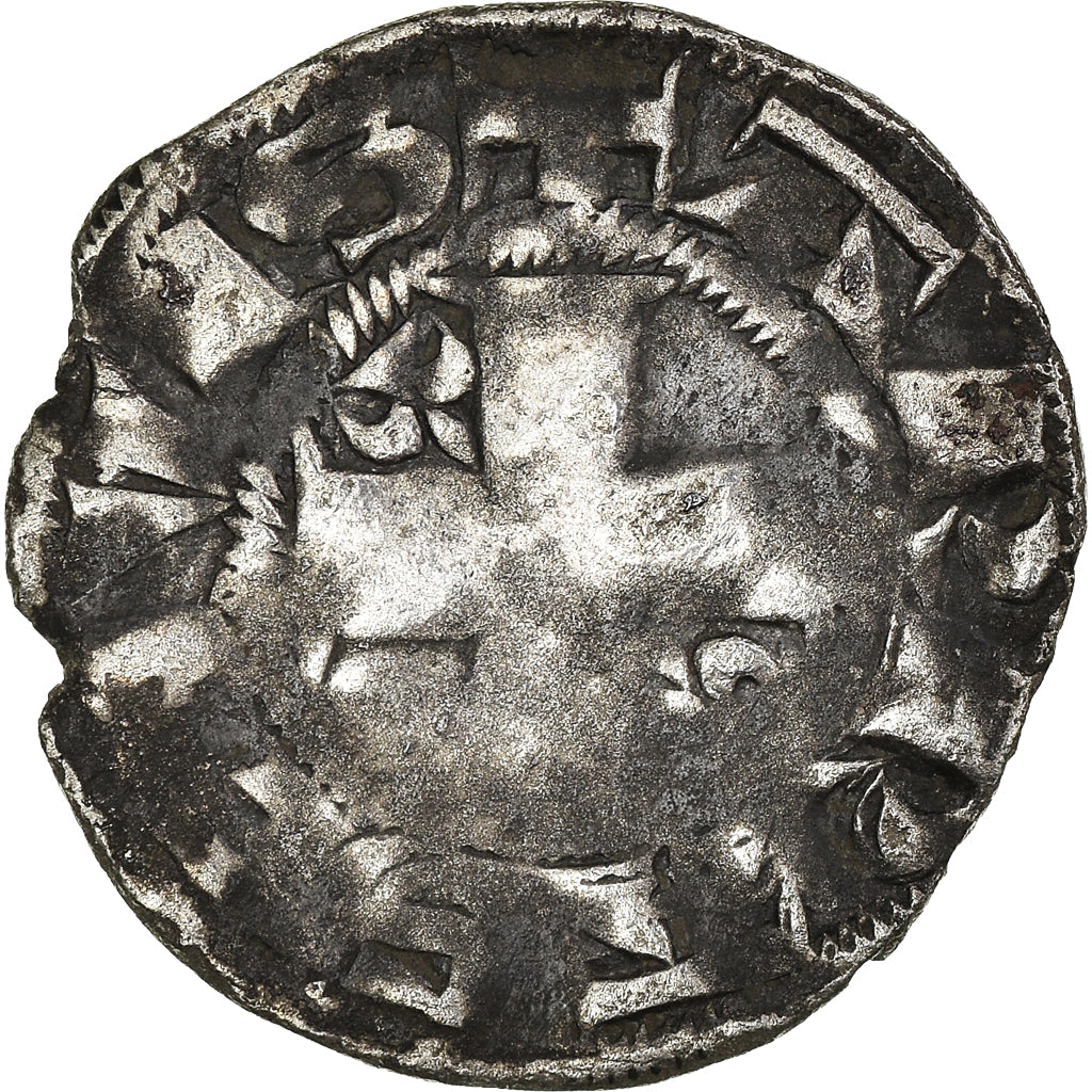 Moneta, Francia, Philippe II, Denier Parisis, Arras, MB, Argento, Duplessy:168