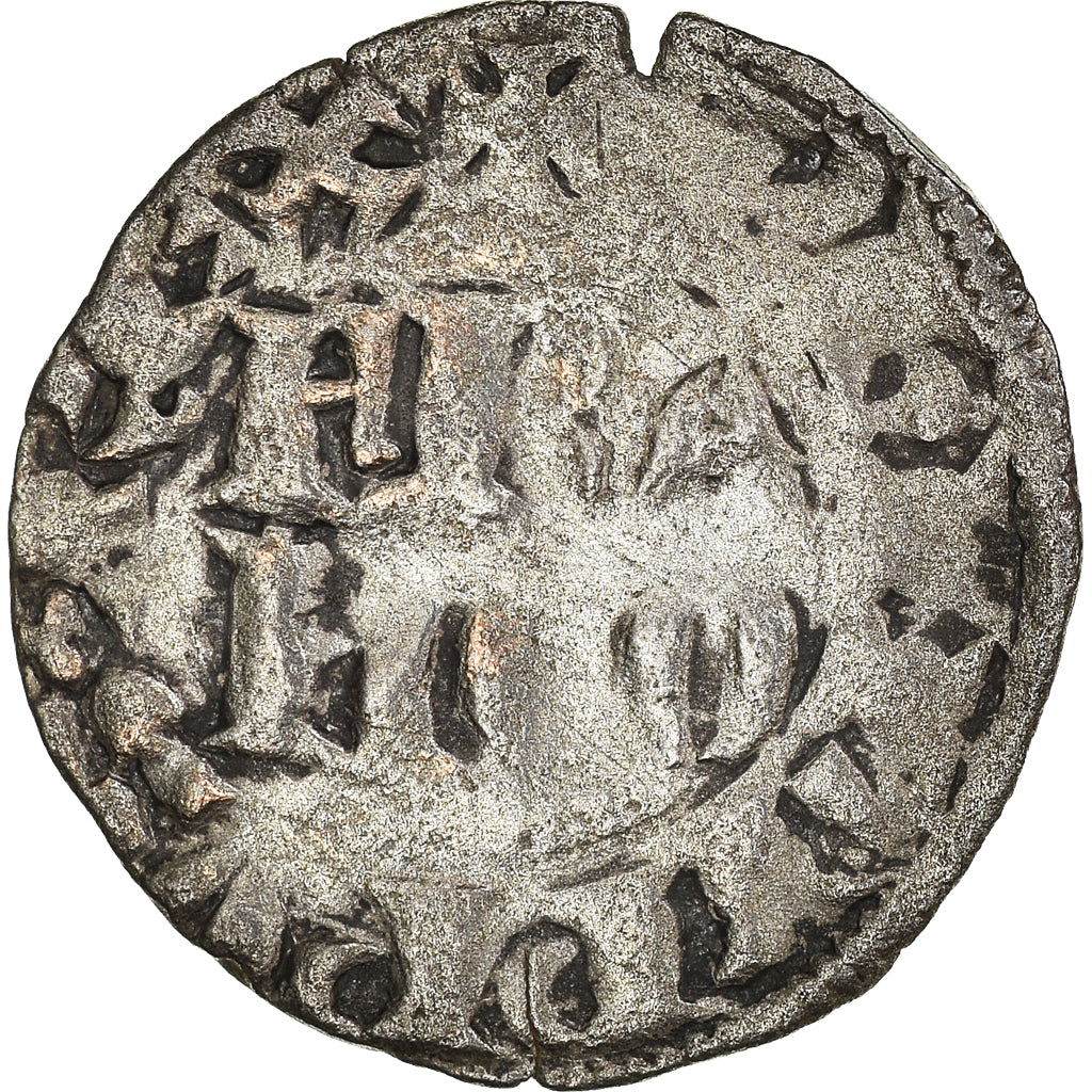 Moneta, Francja, Philippe VI, Denier Parisis, VF(20-25), Bilon, Duplessy:275