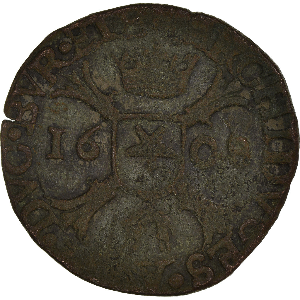 Münze, Spanische Niederlande, Flanders, Albert & Isabella, Liard, 12 Mites