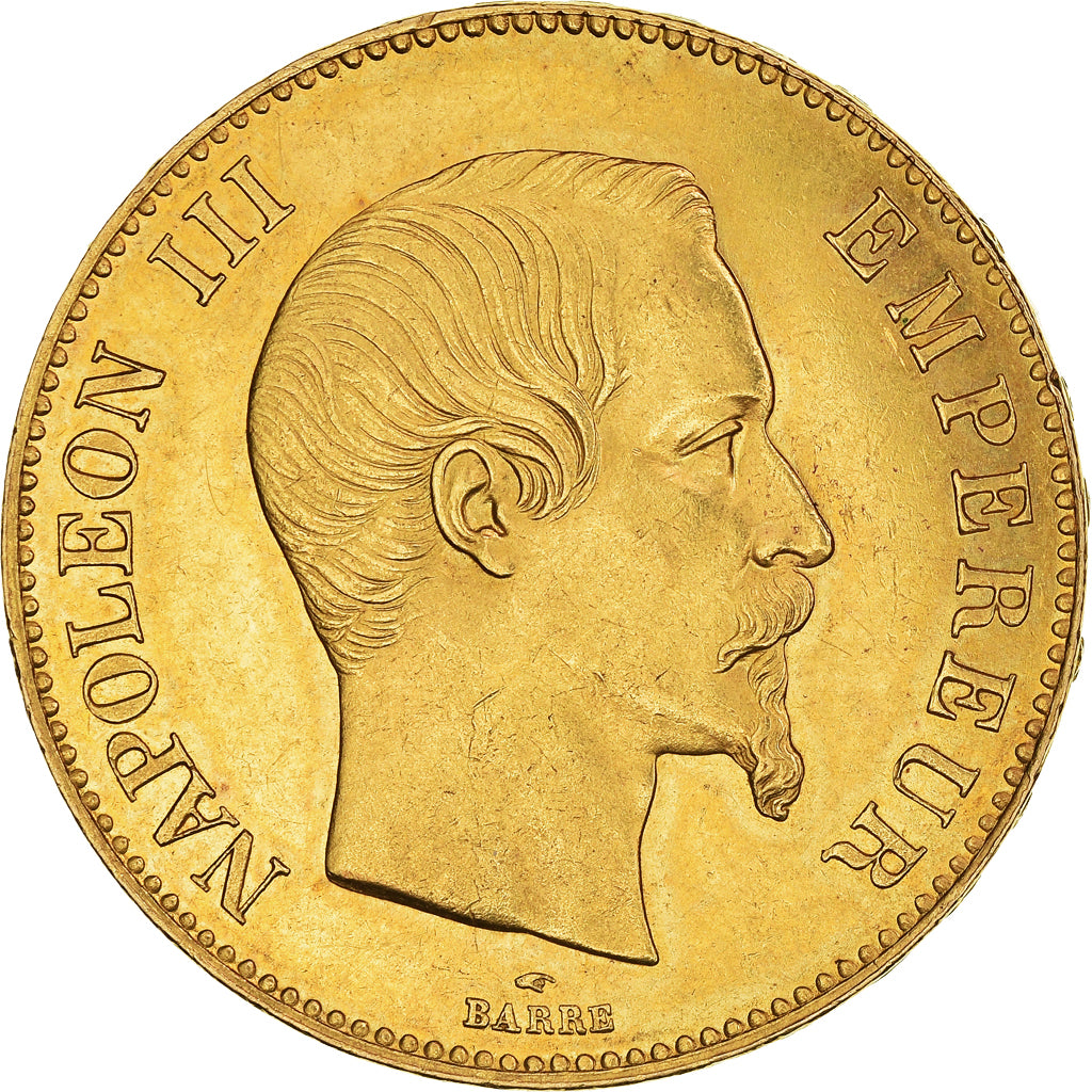 Munten, Frankrijk, Napoleon III, Napoléon III, 100 Francs, 1858, Paris, PR