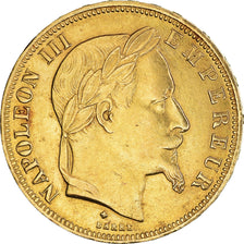 Monnaie, France, Napoleon III, 50 Francs, 1863, Strasbourg, TTB, Or