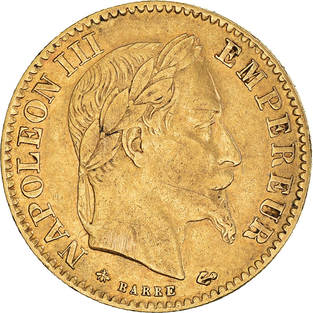 Monnaie, France, Napoleon III, Napoléon III, 10 Francs, 1865, Paris, TB+, Or