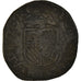 Moneda, Países Bajos españoles, Philip II, Gigot, 1596, Anvers, BC+, Cobre
