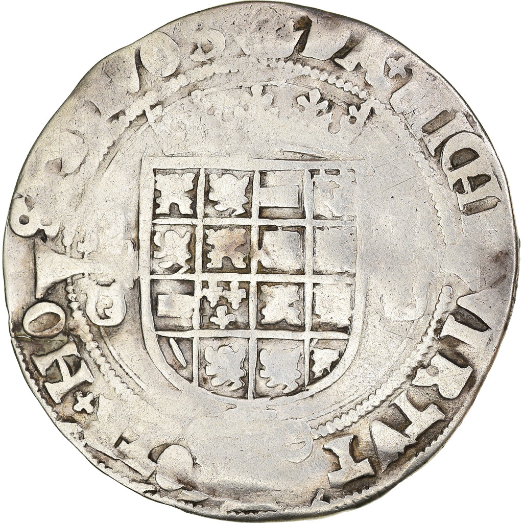 Coin, Spanish Netherlands, Charles Quint, 1/2 Réal, Anvers, VF(20-25), Silver