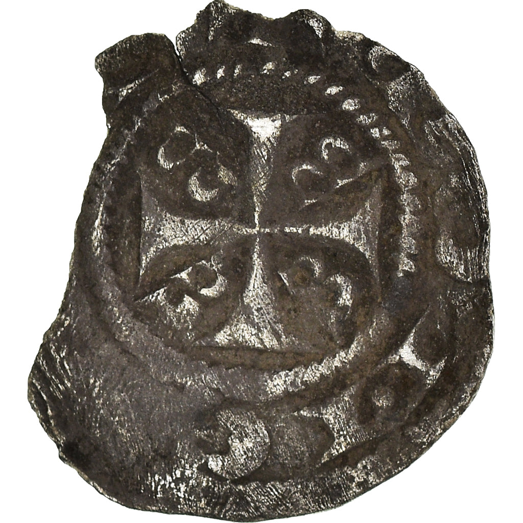 Monnaie, France, Saint-Omer, Denier, Abbaye de Saint-Bertin, TTB, Argent