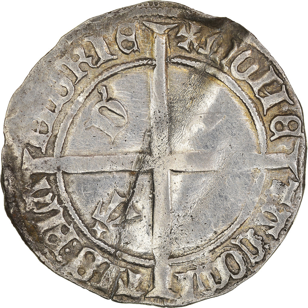 Coin, France, Flanders, Philippe le Bon, Double Gros, VF(30-35), Silver