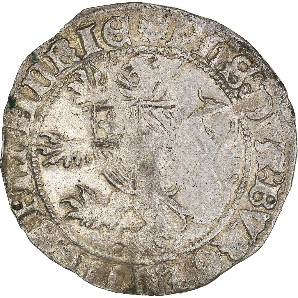 Münze, Frankreich, Flanders, Philippe le Bon, Double Gros, S+, Silber
