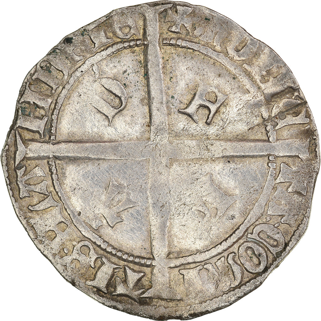 Münze, Frankreich, Flanders, Philippe le Bon, Double Gros, S+, Silber
