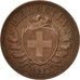 Switzerland, 2 Rappen, 1912, Bern, AU(50-53), Bronze, KM:4.2